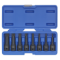 Impact Spline Socket Bit Set 8pc 1/2"Sq Drive Sealey Part No. AK5604