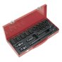 Impact Socket Set 19pc 1/2"Sq Drive Metric Sealey Part No. AK5619M