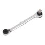 Ratchet Spanner 1/4"Hex x 5/16"Hex Drive with 1/4"Sq Drive Adaptor Sealey Part No. AK6967