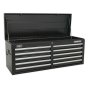 Topchest 10 Drawer with Ball Bearing Slides - Black Sealey Part No. AP5210TB