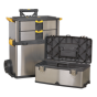 Mobile Stainless Steel/Composite Toolbox - 3 Compartment Sealey Part No. AP855