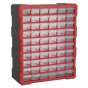 Cabinet Box 60 Drawer - Red/Black Sealey Part No. APDC60R