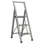 Aluminium Professional Folding Step Ladder 3-Step 150kg Capacity Sealey Part No. APSL3