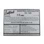 Label for Bullfinch 1400 Space Heater - B1400T