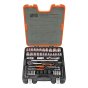 S800 Socket Set of 77 Metric & AF 1/4 & 1/2in Drive by Bahco - S800