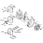 Ignition & Muffler Assembly