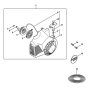 Rewind Starter for Stihl BG 85