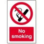 'No Smoking' Sign 3mm Rigid Foamex 240mm x 360mm