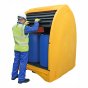 4 Drum Hardcover Spill Pallet c/w with Roller Door 157x162x211cm Sump 250L
