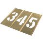 Brass Number Stencils 0-9