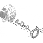 Clutch, Fan Housing for Stihl BT130 Z
