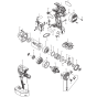 Main Assembly for Makita BTW103Z