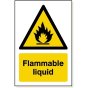 'Flammable Liquid' Self Adhesive Sign 240mm x 360mm