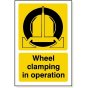 Wheel Clamping Sign 240x360mm Foamex 3mm Safety Notice