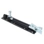 150mm 6" - Necked Tower Bolts Fitted with Enclosed Steel Shoots. Black