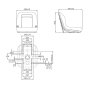 Black PVC Plastic Pan Seat for Tractors or Small Vehicles - 084 600