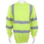 Sweatshirt Hi-Vis Ribbed Waist Arc Compliant Fire Retardant Sat Yellow 3XL
