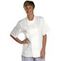 Chefs / Catering Jacket Poly/Cotton Short Sleeve Stud Fastening White LGE
