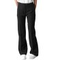 Ladies Trousers Polyester Stretch Material Zip Fly Button Waist Black 08