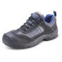 Trainer Shoe with Mesh Active Lining Double Density PU Black/Blue Size 09