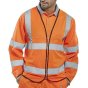 Hi-Vis Long Sleeve Jerkin Fire Retardant Saturn Orange Size 4XL