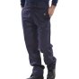 Trousers Button Waistband 300gsm Cotton Flame Retardant Navy Blue Size 38