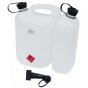 Combination Double Fuel/Oil Canister - Transparent