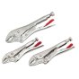 Curved Jaw Locking Pliers with Wire Cutter Set 3 Piece ***NLA***