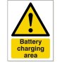 Battery Charging Area Sign