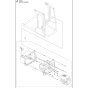 Battery Box for Husqvarna DE110iH