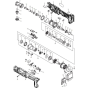 Main Assembly for Makita DFL204FZ