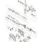 Main Assembly for Makita DHR241RMJ