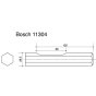Narrow Chisel 15" for Bosch 11304 USH27 GSH27 Demolition Hammers