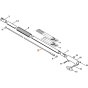 Drive Shaft for 1 Metre Drive Tube Extension - Stihl KM85, KM85R - 4140 710 3200