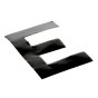 Self Adhesive 80mm Black Digit - Letter E