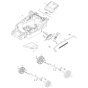 Deck & Wheel Assembly for Makita