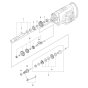 Gear Assembly for Husqvarna DM 1