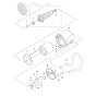 Motor Assembly for Husqvarna DM 400