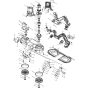 Makita DPB181RFE Band Saw Assembly