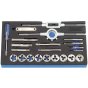 Tap and Die Set 22 Piece for Thread Cutting and Cleaning - Draper Expert