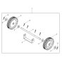 Wheel Assembly for Wacker DS70