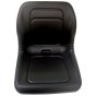 Black PVC Plastic Pan Seat for Tractors or Small Vehicles - 084 600