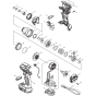 Makita DTD148Z Main Assembly