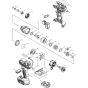 Makita DTD155Z Main Assembly
