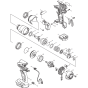 Makita DTW152Z Main Assembly