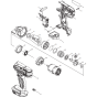 Makita DTW190Z Main Assembly