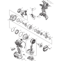 Makita DTW281Z Main Assembly