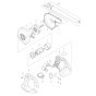 Makita DUB143 Blower Assembly