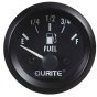 Fuel Gauge 12 Volt Illuminated 52mm - 90 Degree Sweep