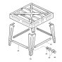 Leg Assembly for DeWalt DW726